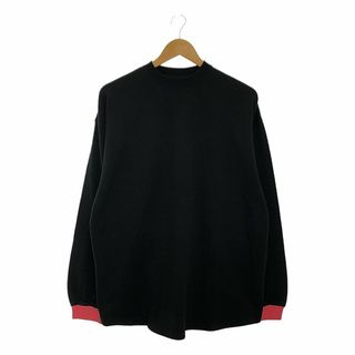 シンゾーン(Shinzone)のShinzone / シンゾーン | 袖リブ配色 ロングスリーブＴシャツ | FO | ブラック×ピンク | レディース(Tシャツ(長袖/七分))
