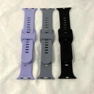 【新品】スマートウォッチ 交換用 バンド ３本セット 42mm スポーツ 通気性(トートバッグ)