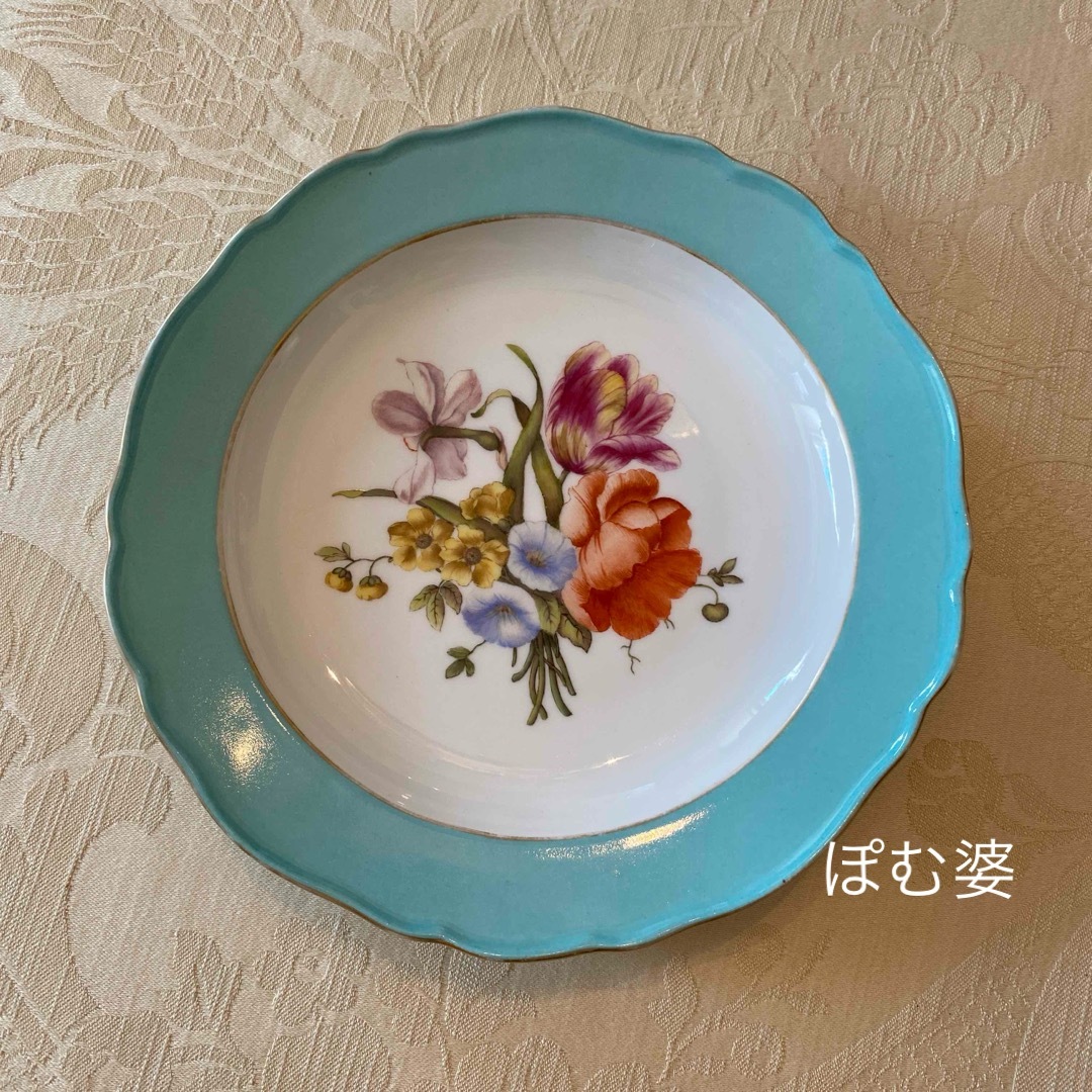 古マイセン】マルコリーニの花/色彩に深みと陰影のある花の 古マイセン】マルコリーニの花/色彩に深みと陰影のある花の