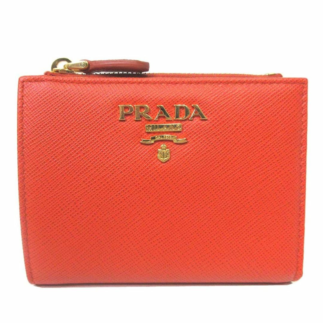 新品】プラダ 1ML023 SAFFIANO METAL ARANCIO (オレンジ系) 財布 新品】プラダ 1ML023 SAFFIANO METAL ARANCIO (オレンジ系) 財布