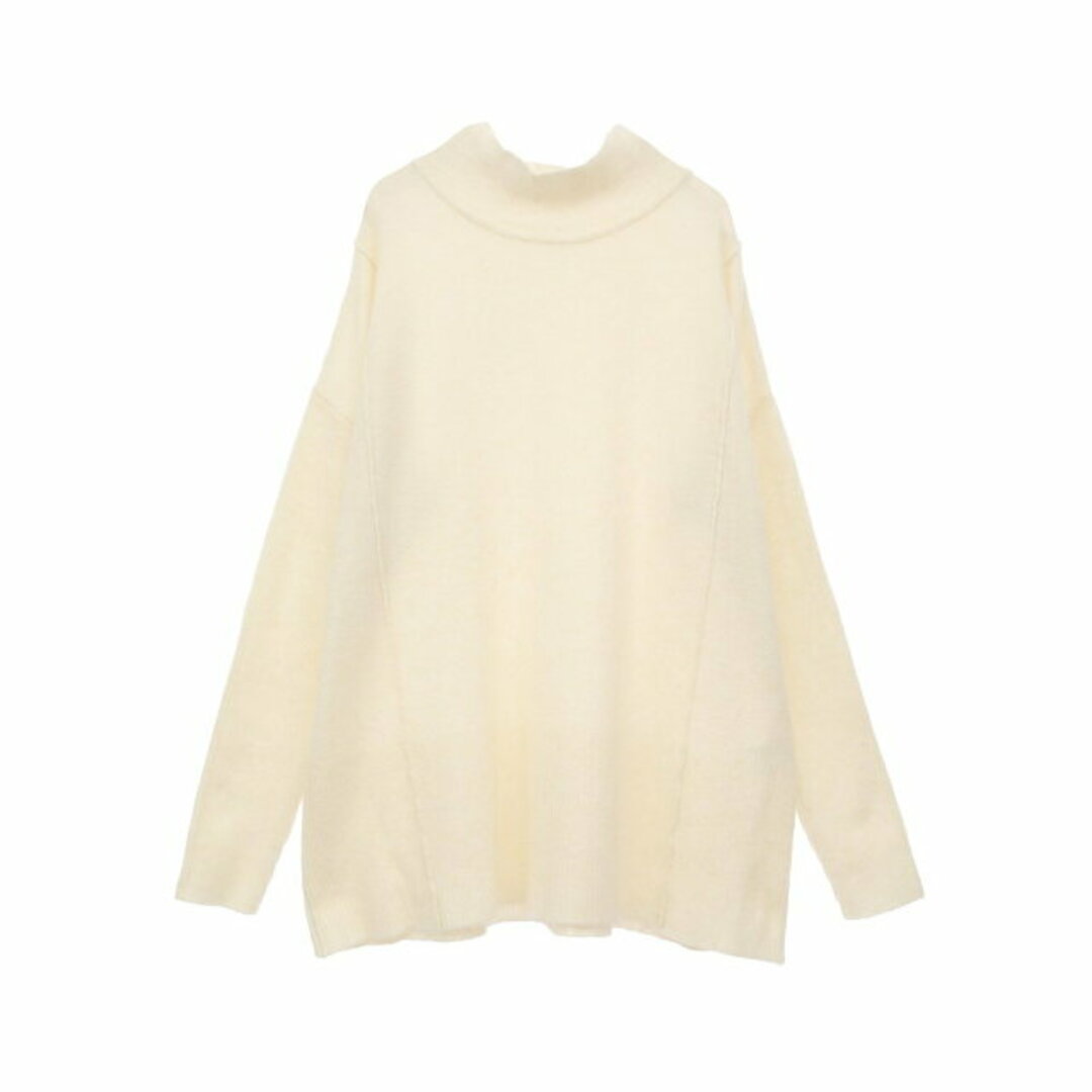 MELROSE claire(メルローズクレール)の【アイボリー】ボトルネックチュニック レディースのトップス(ニット/セーター)の商品写真