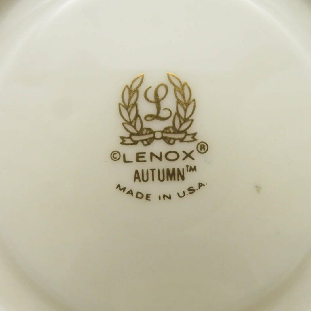 美品 LENOX レノックス オータム カップ&ソーサー 中皿 2点 美品 LENOX レノックス オータム カップ&ソーサー 中皿 2点