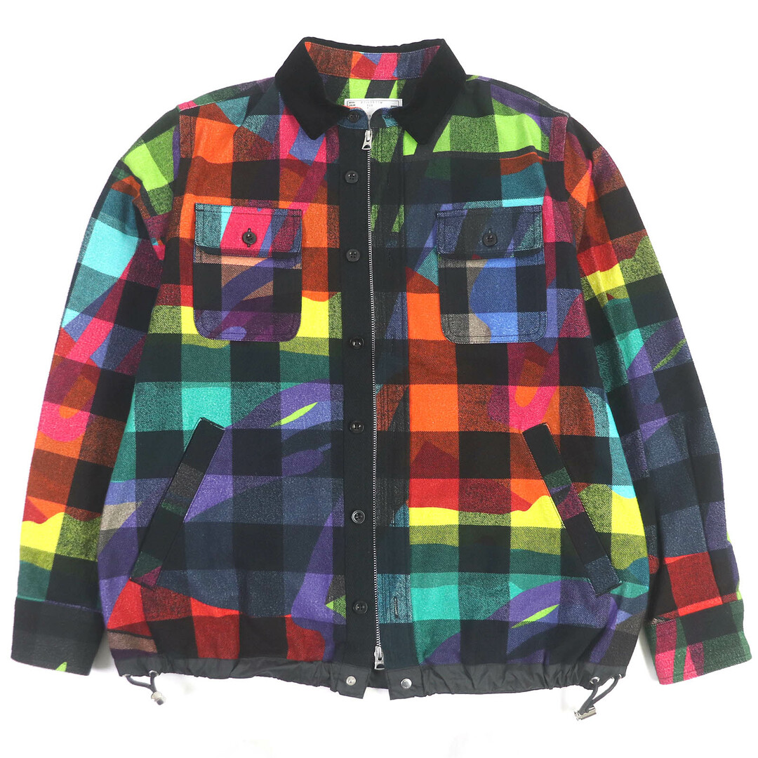 sacai - 極美品□Sacai サカイ KAWS カウズ 21AW 21-0257M Plaid sacai - 極美品□Sacai サカイ KAWS カウズ 21AW 21-0257M Plaid