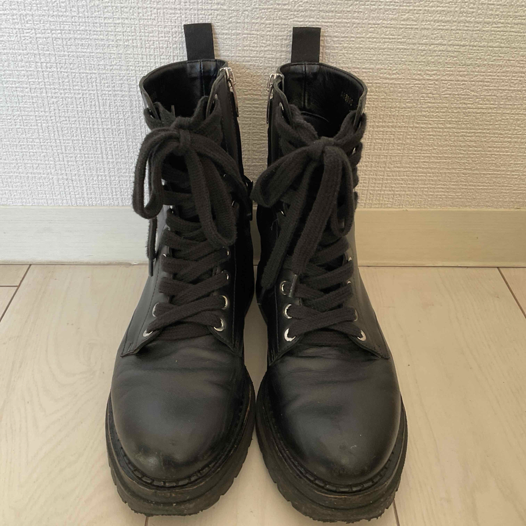 セルジオロッシSergio Rossi♡黒サイドジッパー ショートブーツ37 セルジオロッシSergio Rossi♡黒サイドジッパー ショートブーツ37