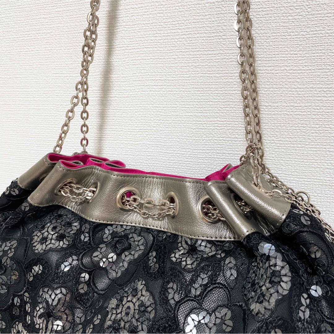 TOKUKO 1er VOL - TOKUKO 1er VOL スパンコールバッグ チェーン TOKUKO 1er VOL - TOKUKO 1er VOL スパンコールバッグ チェーン