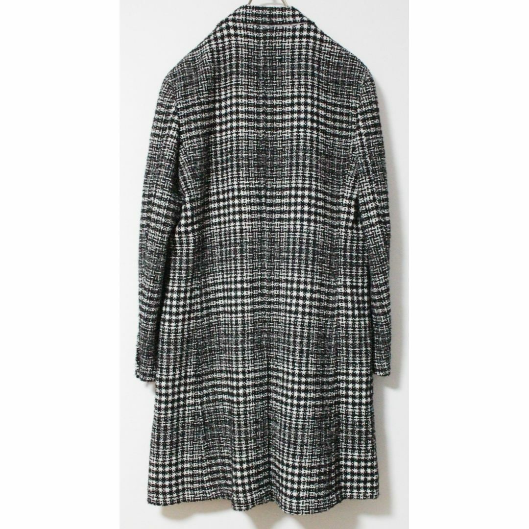 新品 定価108900円 高島屋 メランジツイード千鳥格子 チェスター