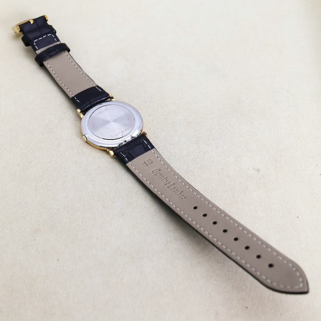 稼働 LONGINES 腕時計 ゴールド文字盤 ラウンド 新品レザーベルト355 稼働 LONGINES 腕時計 ゴールド文字盤 ラウンド 新品レザーベルト355