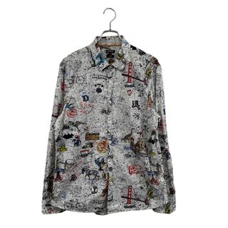 DESIGUAL - 1134 ニット ワッペン ボーダー デシグアル くすみ DESIGUAL - 1134 ニット ワッペン ボーダー デシグアル くすみ