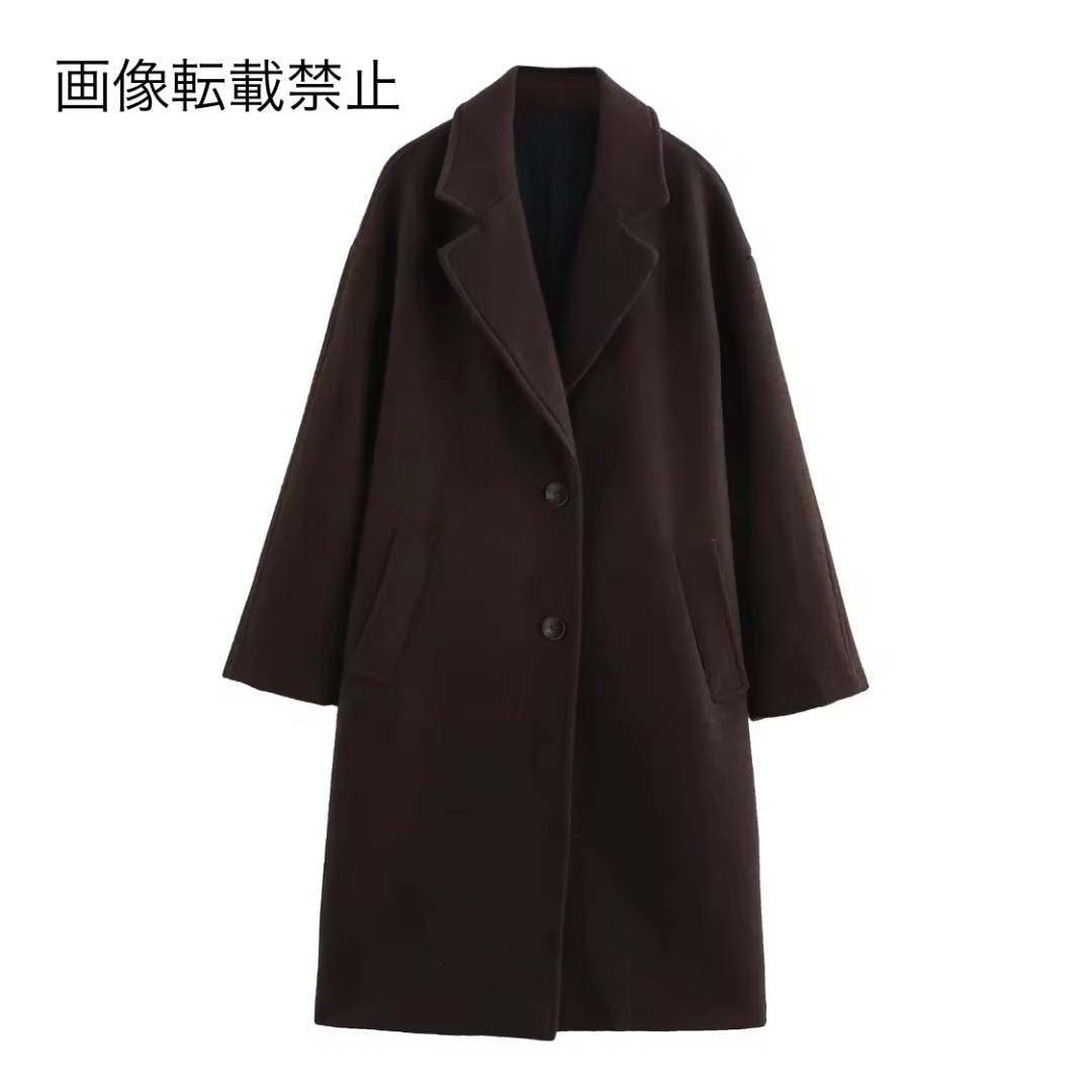 12月新作16132◆brown ブラウン ロングコート