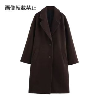 🔔12月新作🍷16132◆brown ブラウン ロングコート(ロングコート)
