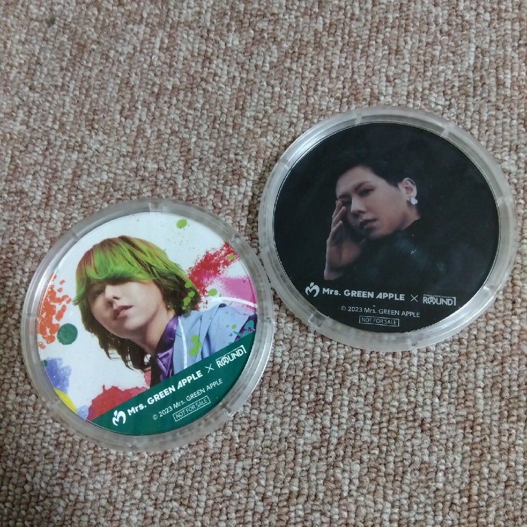 Mrs. GREEN APPLE アクリルコースター 2セットの通販 by かたく Mrs. GREEN APPLE アクリルコースター 2セットの通販 by かたく