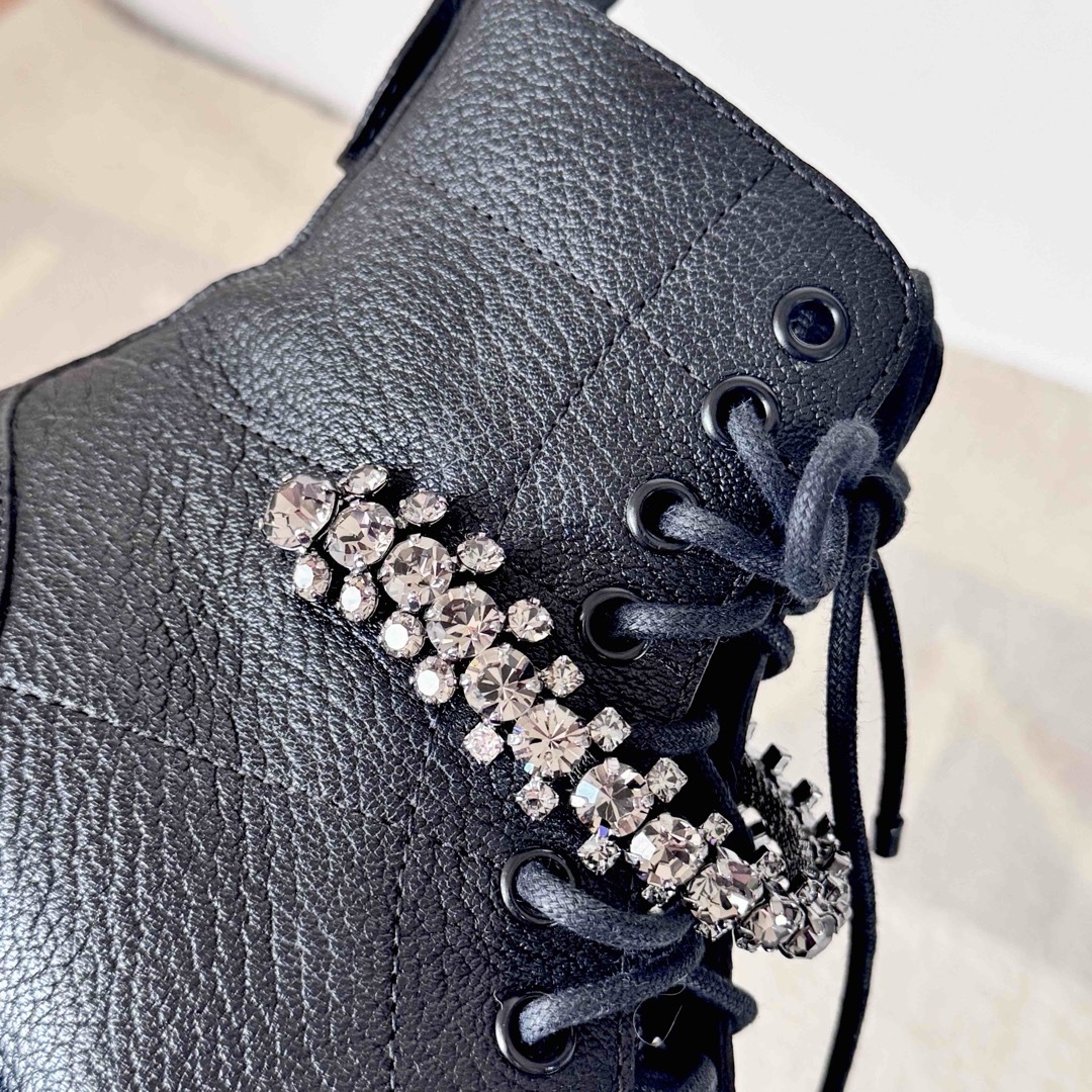 JIMMY CHOO - ジミーチュウ 美品 CRUZ FLAT コンバット ブーツ JIMMY CHOO - ジミーチュウ 美品 CRUZ FLAT コンバット ブーツ
