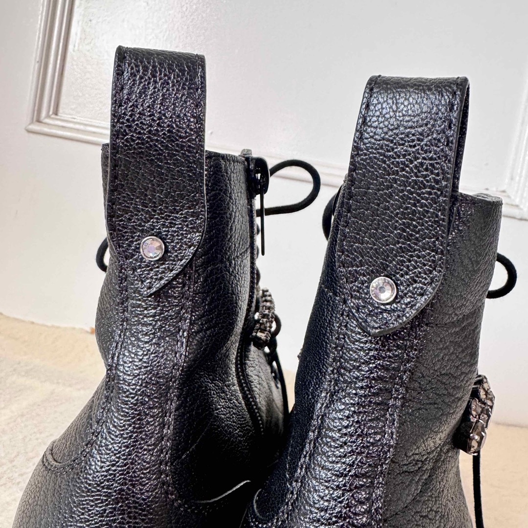 JIMMY CHOO - ジミーチュウ 美品 CRUZ FLAT コンバット ブーツ JIMMY CHOO - ジミーチュウ 美品 CRUZ FLAT コンバット ブーツ