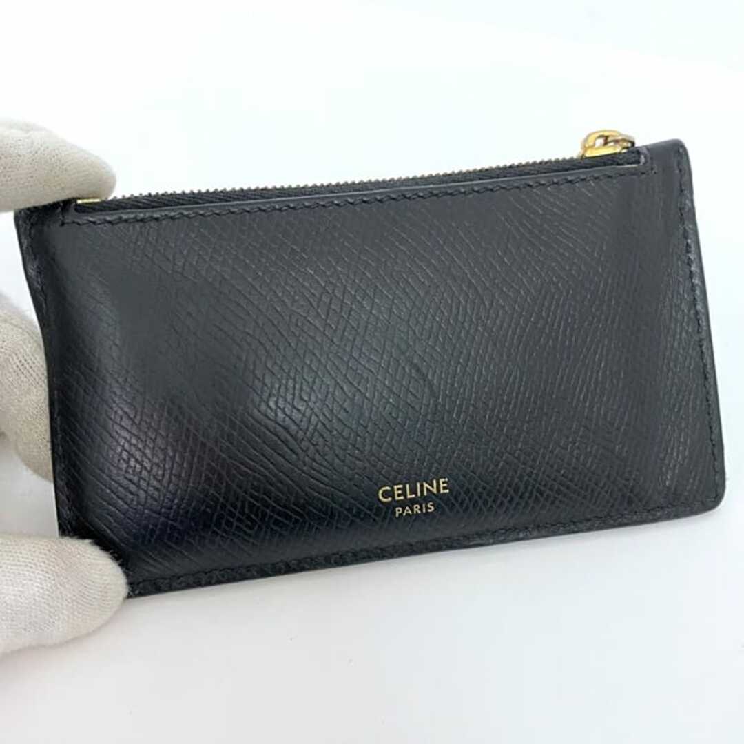 CELINE - セリーヌ カードホルダー コインケース ブラック CELINE - セリーヌ カードホルダー コインケース ブラック