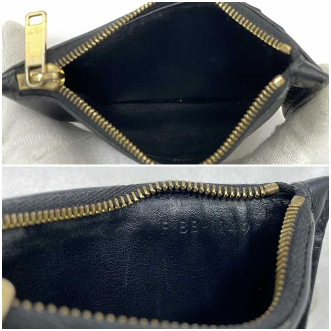 CELINE - セリーヌ カードホルダー コインケース ブラック CELINE - セリーヌ カードホルダー コインケース ブラック