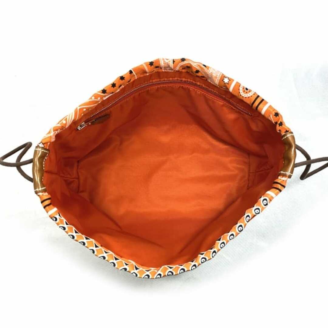 HERMES - エルメス 巾着 ポーチ フールビ 25 オレンジ 美品 HERMES - エルメス 巾着 ポーチ フールビ 25 オレンジ 美品