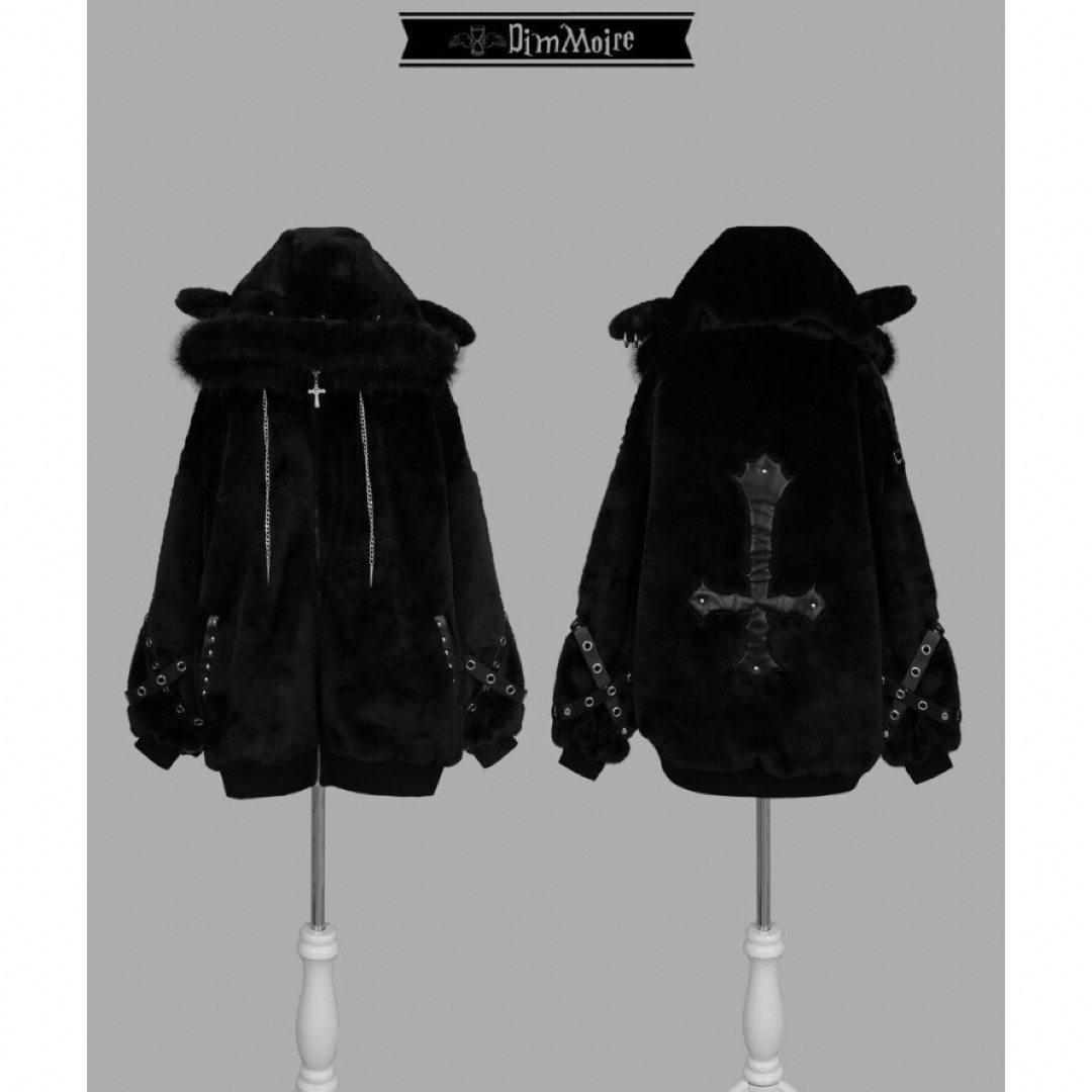 DimMoire BABY SHEEPファーパーカーII【Black】 レフレム DimMoire BABY SHEEPファーパーカーII【Black】 レフレム