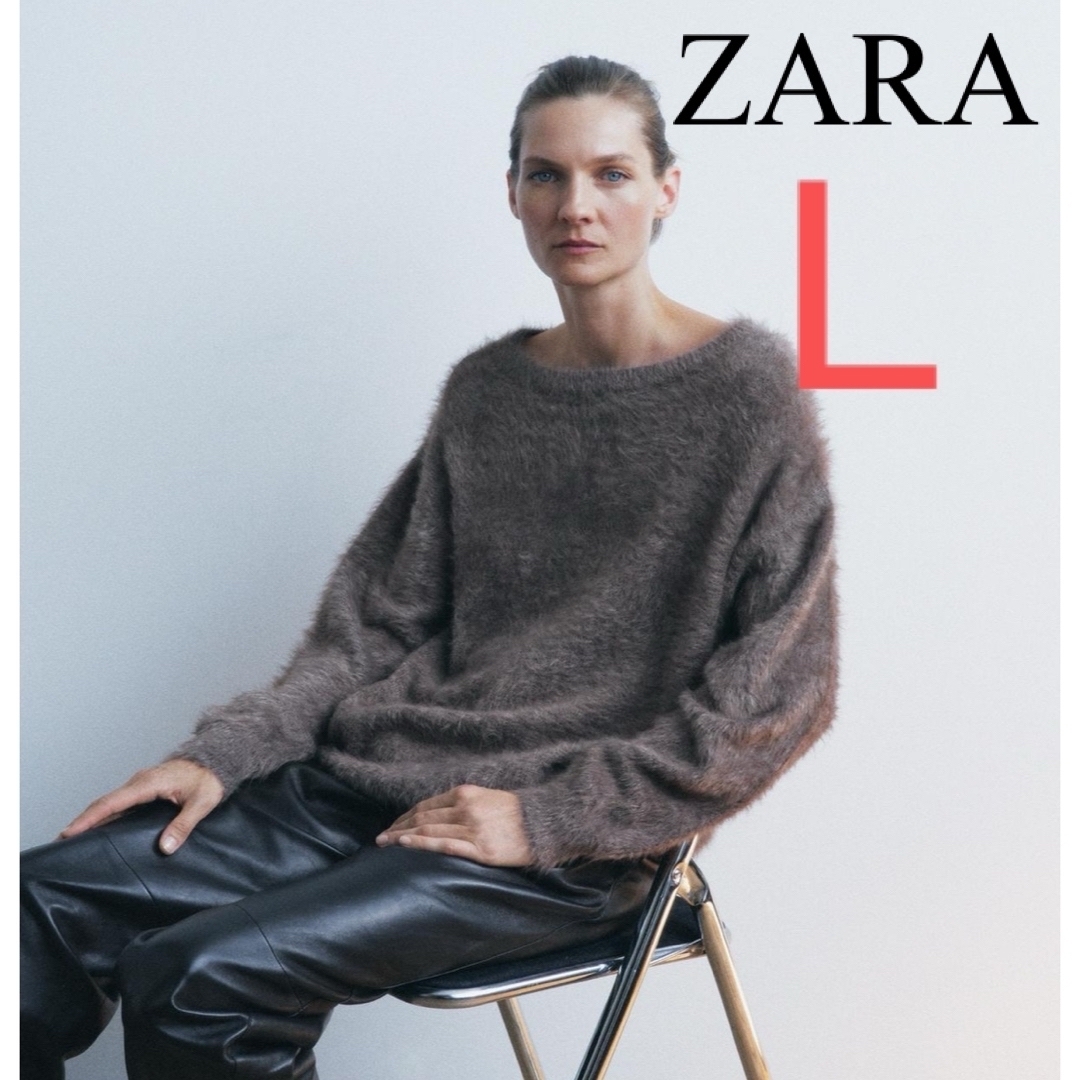 ZARA - ZARA フェイクファーニットセーター 真美子さん着用 ZARA - ZARA フェイクファーニットセーター 真美子さん着用