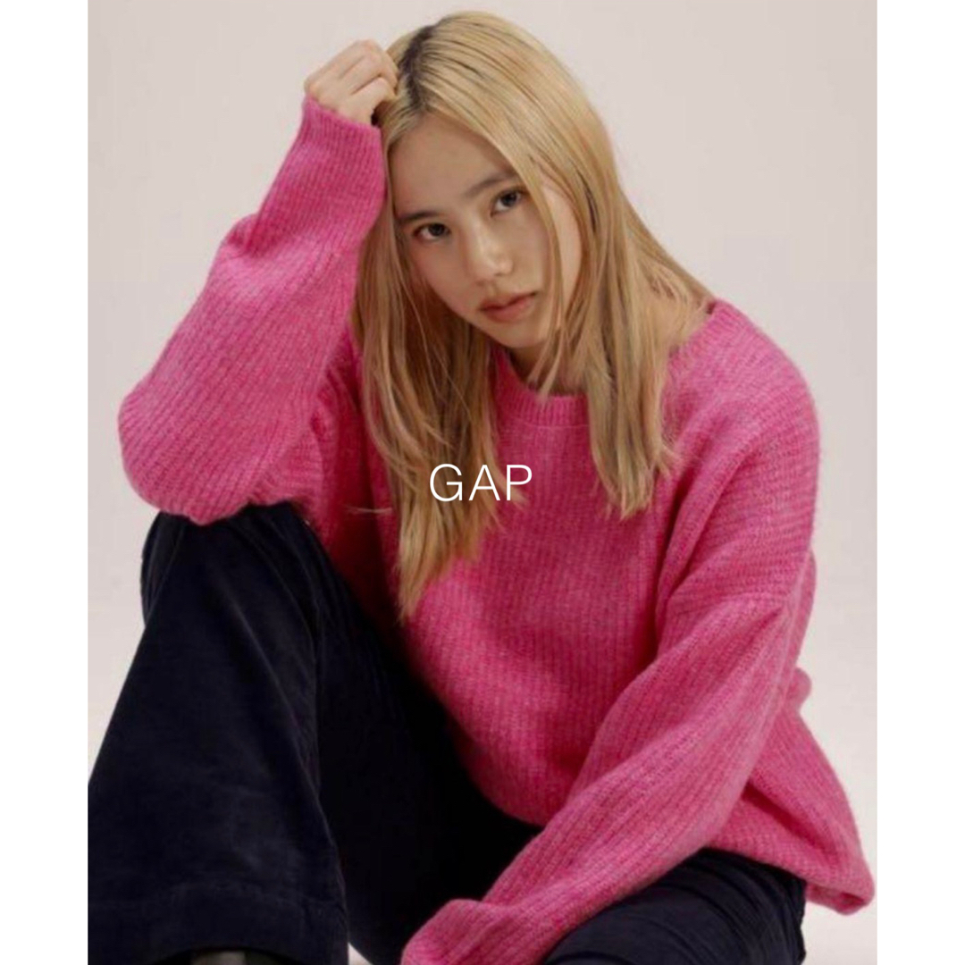GAP - 未使用 GAP ピンク ニット セーター 長袖 オーバーサイズ GAP - 未使用 GAP ピンク ニット セーター 長袖 オーバーサイズ