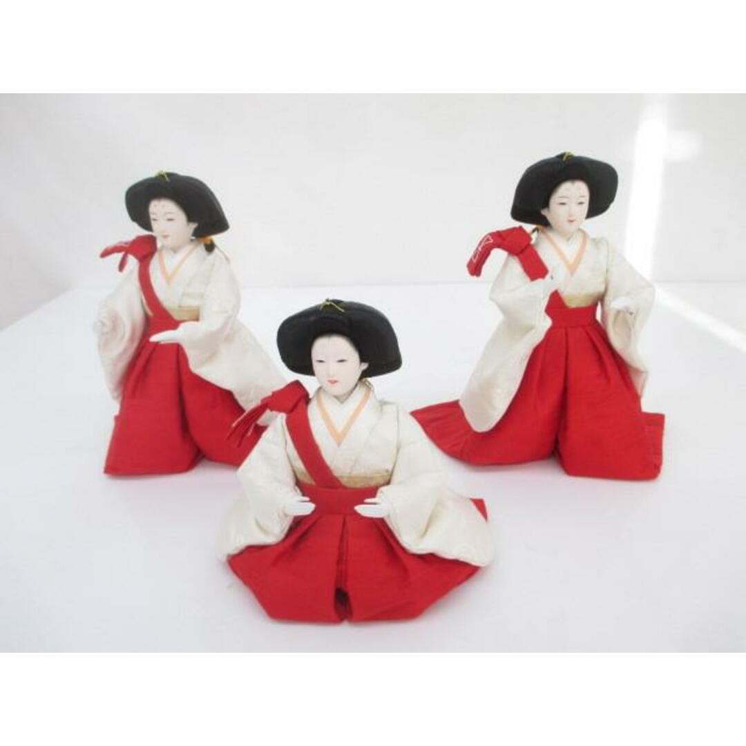 新品 草園作 雛人形 三人官女 六寸 三白 正絹 ひな人形 お雛様 新品 草園作 雛人形 三人官女 六寸 三白 正絹 ひな人形 お雛様