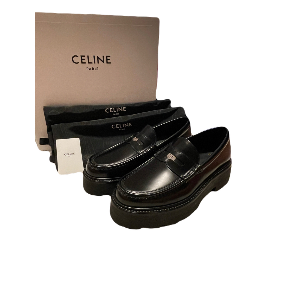 CELINE(セリーヌ)のCELINE (セリーヌ)トリオンフ チャンキー レザー ローファー 43 メンズの靴/シューズ(ドレス/ビジネス)の商品写真