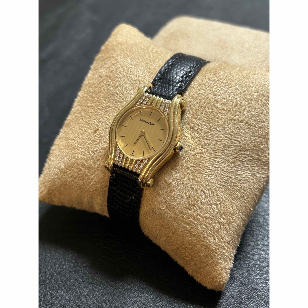 BOUCHERON - ☆ブシュロン K18 YG 金無垢 パヴェ ダイヤモンド BOUCHERON - ☆ブシュロン K18 YG 金無垢 パヴェ ダイヤモンド