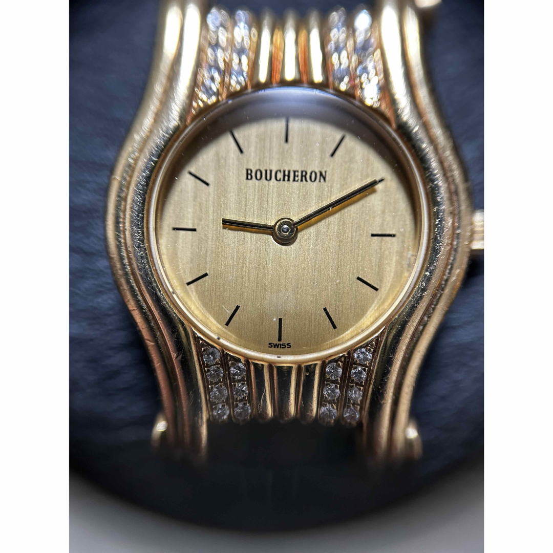 BOUCHERON - ☆ブシュロン K18 YG 金無垢 パヴェ ダイヤモンド BOUCHERON - ☆ブシュロン K18 YG 金無垢 パヴェ ダイヤモンド