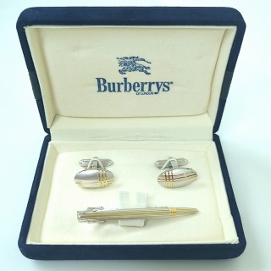 BURBERRY バーバリー カフリンクス ネクタイピン セット BURBERRY バーバリー カフリンクス ネクタイピン セット