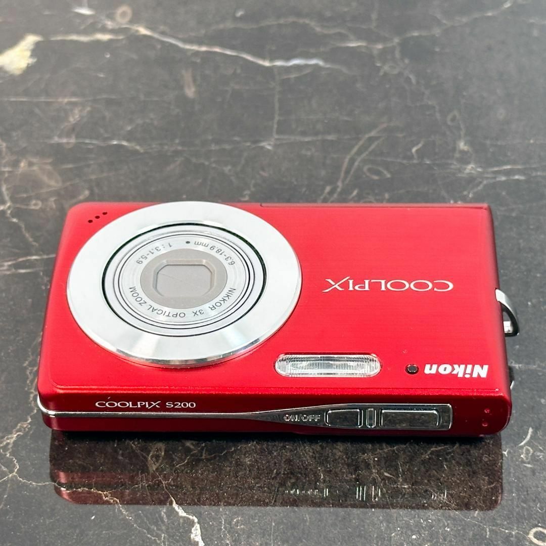 Nikon COOLPIX S200 レッド ニコン コンデジ コンパクトデジタル Nikon COOLPIX S200 レッド ニコン コンデジ コンパクトデジタル