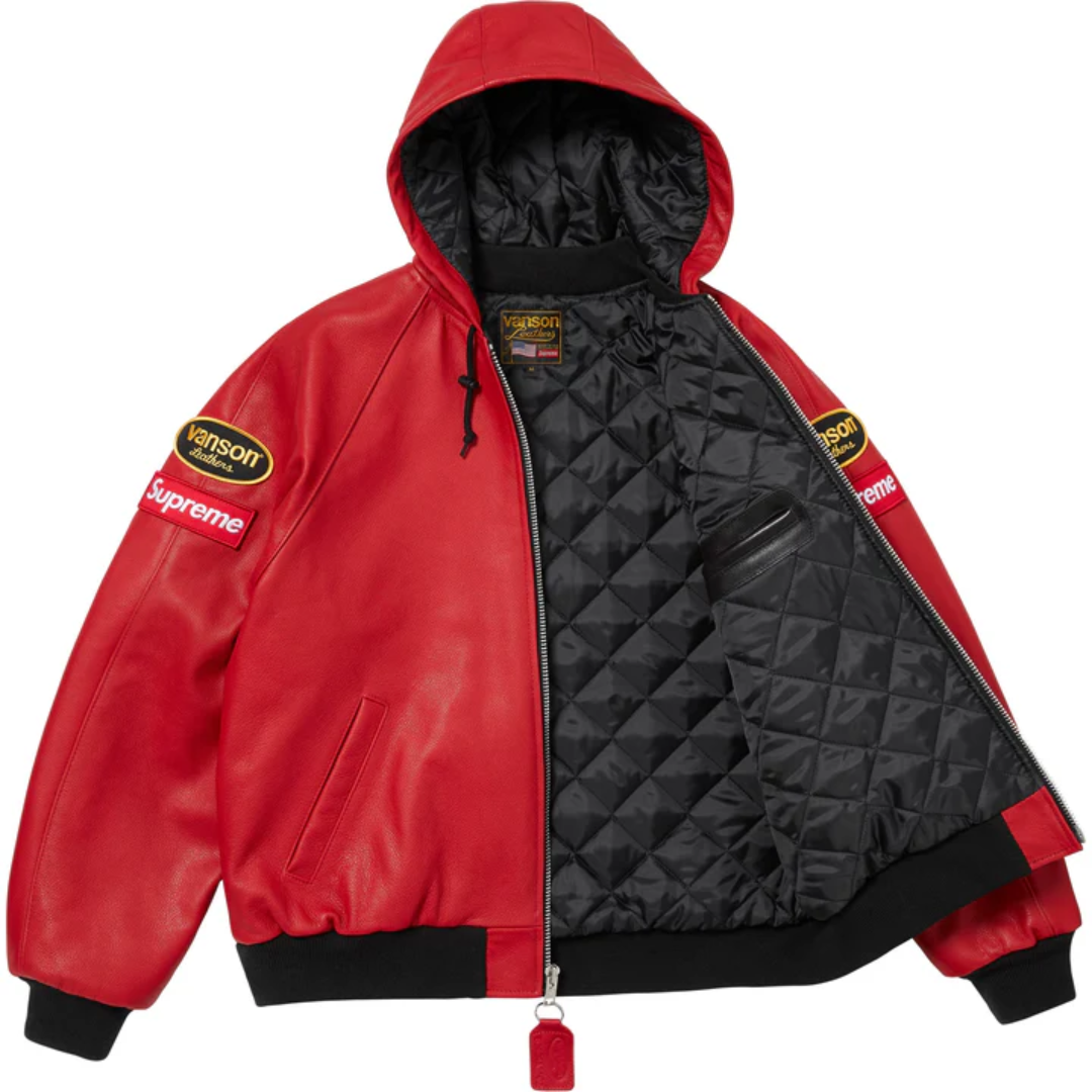 Supreme - Supreme Vanson Leather Jacket レザージャケット赤 Supreme - Supreme Vanson Leather Jacket レザージャケット赤