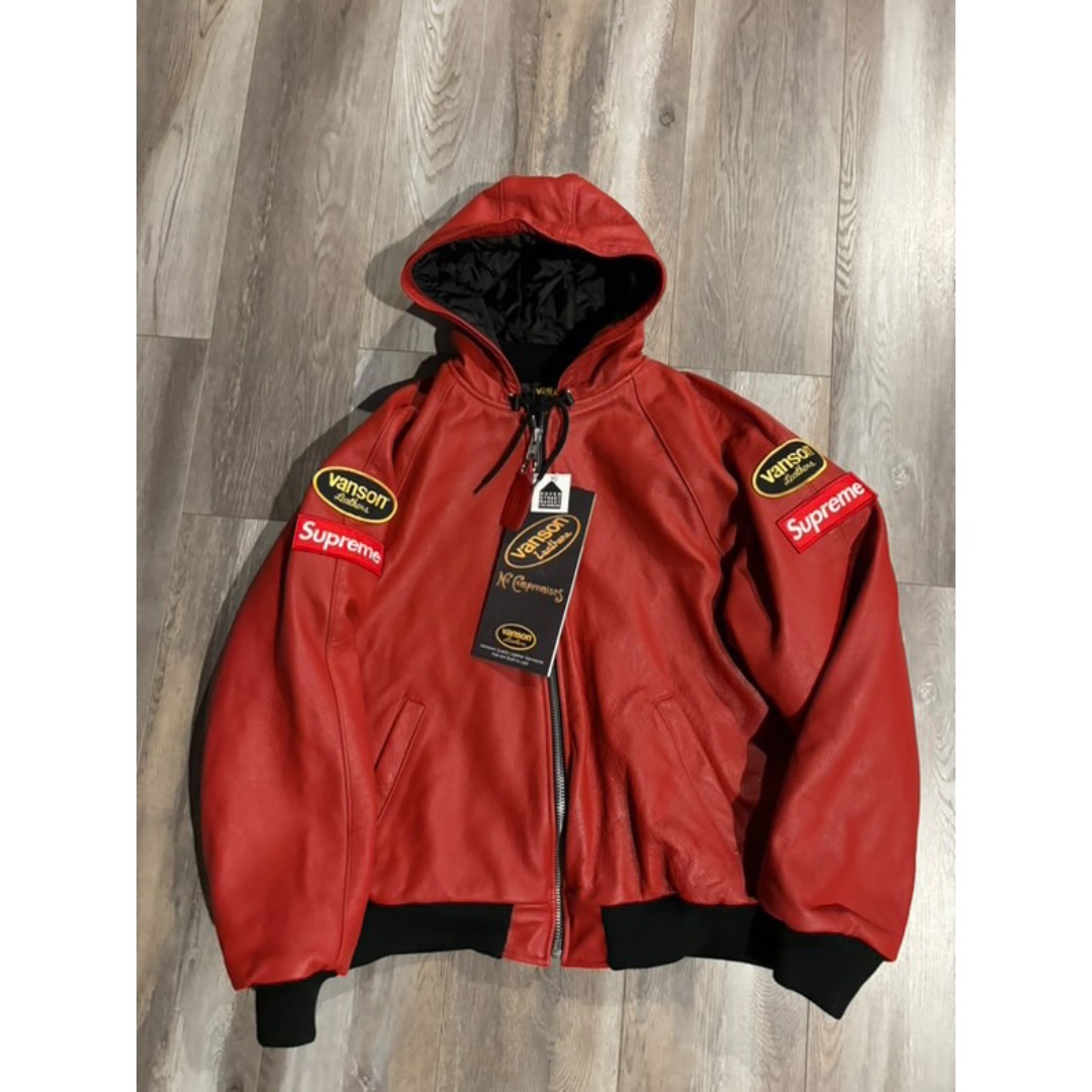 Supreme - Supreme Vanson Leather Jacket レザージャケット赤 Supreme - Supreme Vanson Leather Jacket レザージャケット赤