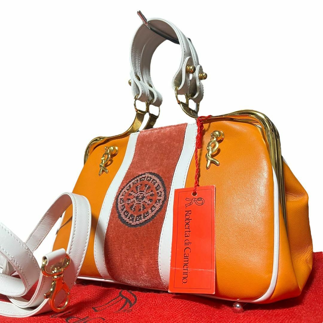 タグ付き✨】ロベルタディカメリーノ バゴンギ 2way ロゴ ベロア タグ付き✨】ロベルタディカメリーノ バゴンギ 2way ロゴ ベロア