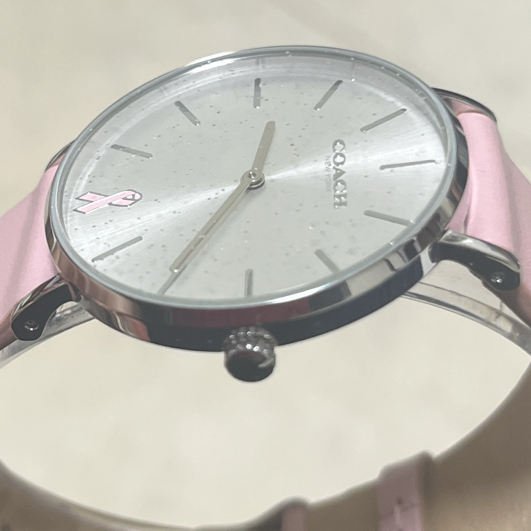 COACH - 【稼働中】 COACH コーチ 腕時計 ペリー リボン ピンク COACH - 【稼働中】 COACH コーチ 腕時計 ペリー リボン ピンク