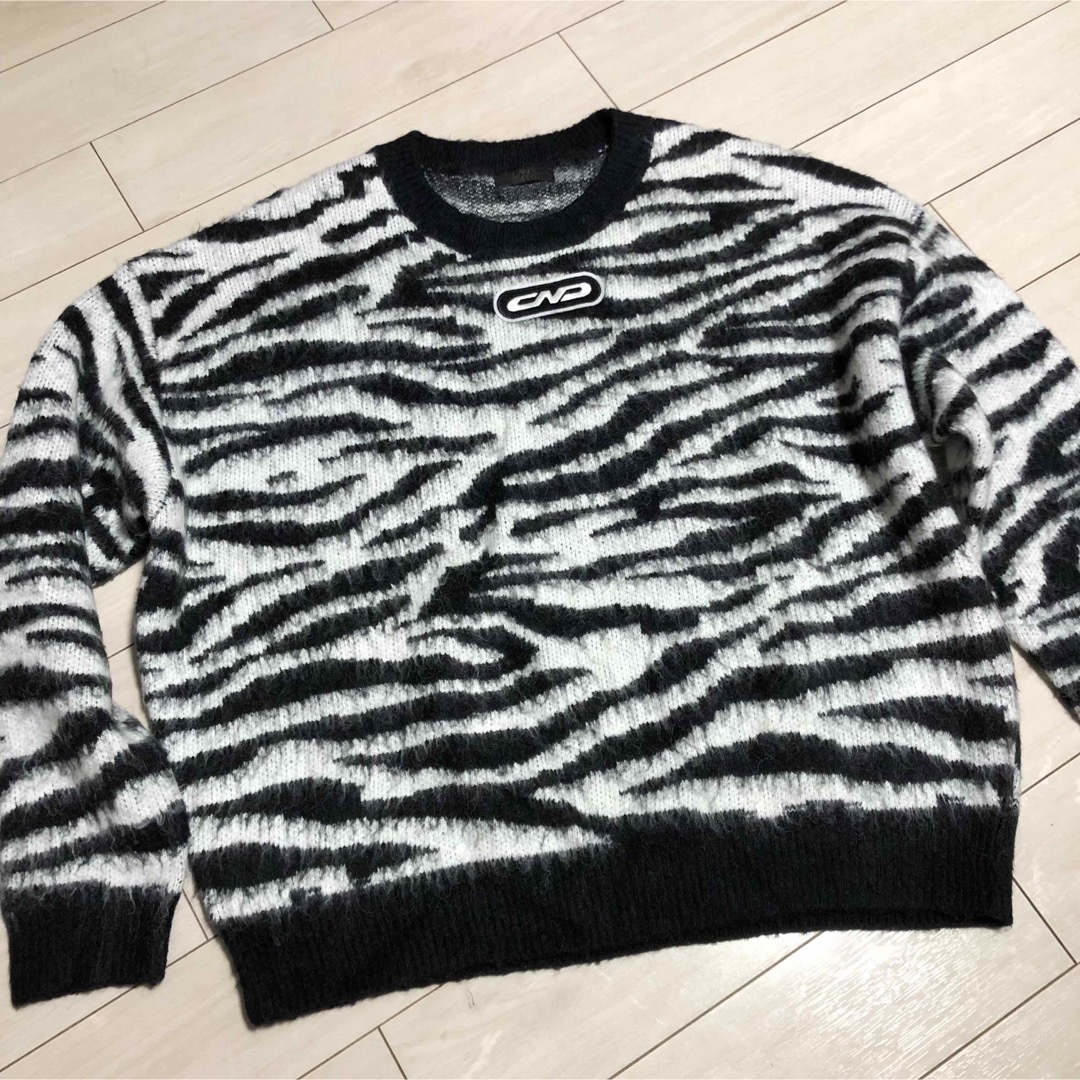 Candy Stripper CND ZEBRA KNIT ゼブラニット 動物柄 Candy Stripper CND ZEBRA KNIT ゼブラニット 動物柄