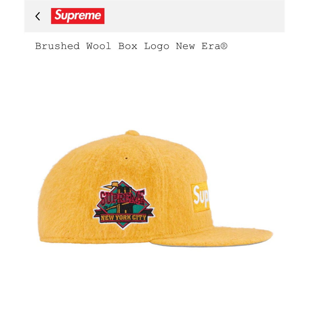 Supreme - Supreme Brushed Wool Box Logo New Eraの通販 by Supreme - Supreme Brushed Wool Box Logo New Eraの通販 by