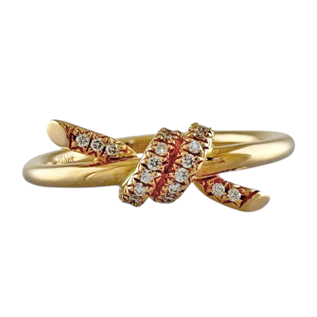 Tiffany & Co. - ティファニー ノット リング 指輪 8号 18金 K18 Tiffany & Co. - ティファニー ノット リング 指輪 8号 18金 K18