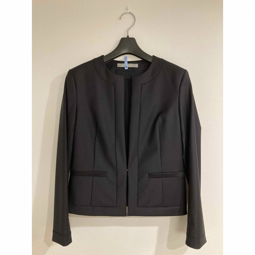 セオリーリュクスTheory luxe レザージャケット おし グレーオフ セオリーリュクスTheory luxe レザージャケット おし グレーオフ