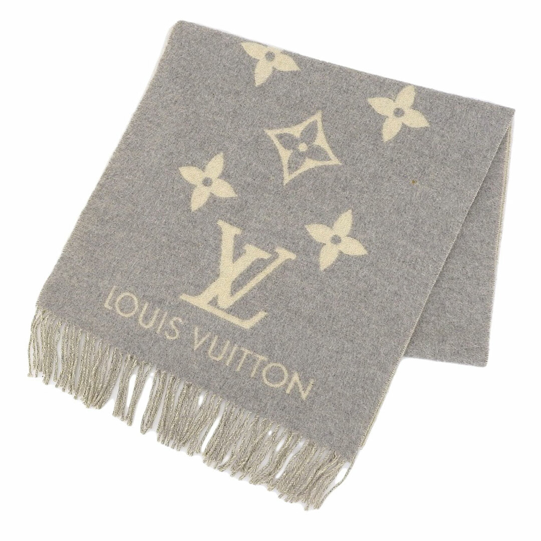 LOUIS VUITTON モノグラムマフラー グレー(ルイヴィトン LOUIS VUITTON モノグラムマフラー グレー(ルイヴィトン