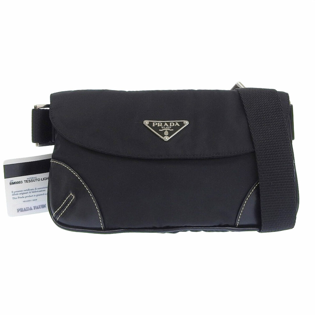 PRADA ボディバッグ 1BH100 黒 ウエストポーチ(PRADA PRADA ボディバッグ 1BH100 黒 ウエストポーチ(PRADA