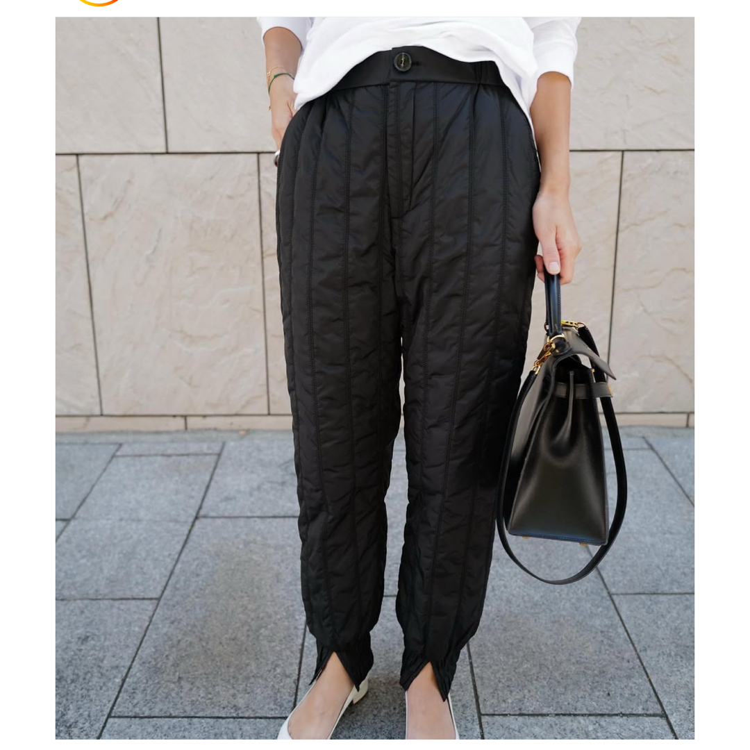 machatt マチャット キルティングパンツ ブラック machatt マチャット キルティングパンツ ブラック