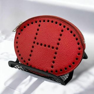 HERMES - エルメス エブリン コインケース ピンク系 HERMES - エルメス エブリン コインケース ピンク系