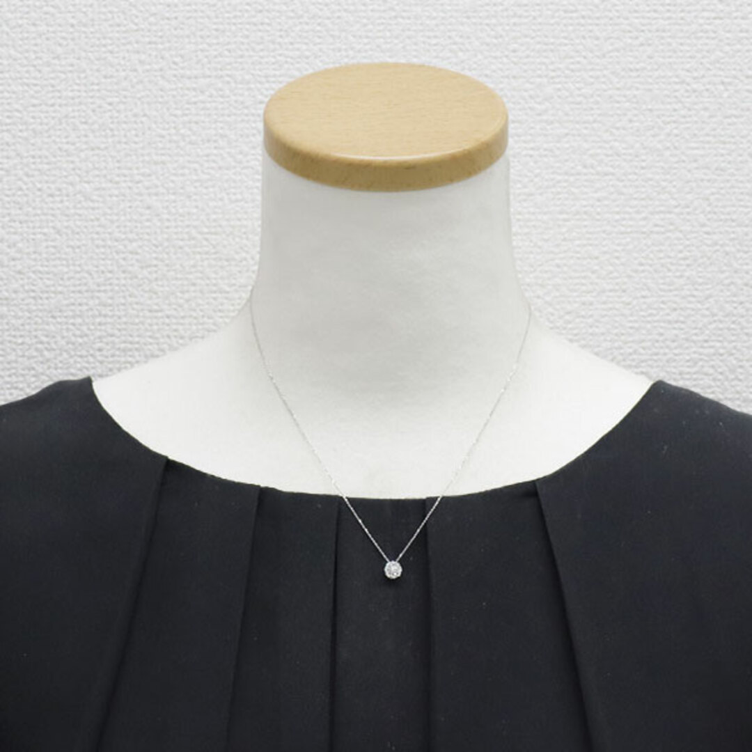 K18WG ダイヤモンド ペンダントネックレス 0.10ct K18WG ダイヤモンド ペンダントネックレス 0.10ct