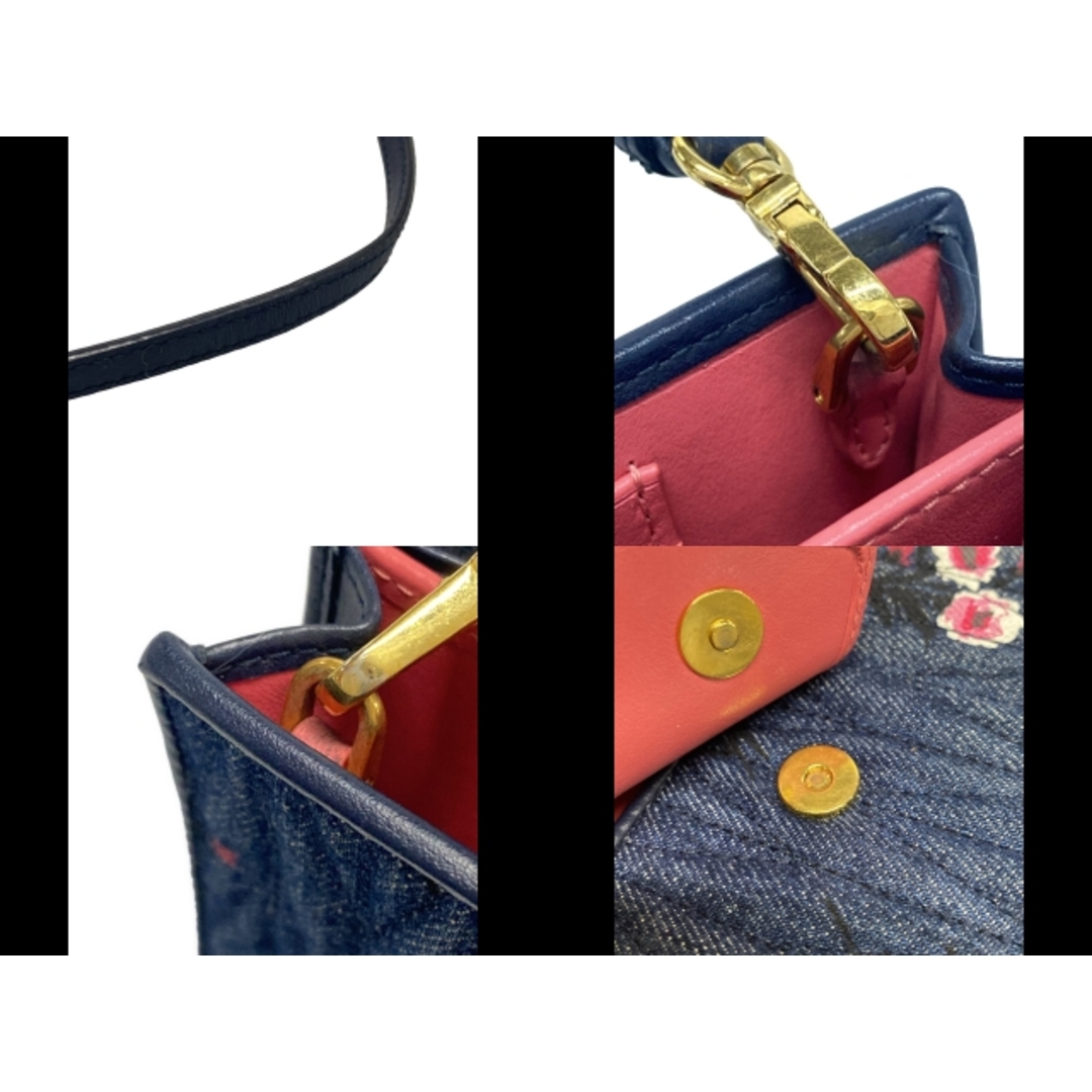 miumiu(ミュウミュウ) ショルダーバッグ - ネイビー×ピンク miumiu(ミュウミュウ) ショルダーバッグ - ネイビー×ピンク