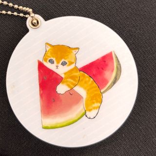 モフサンド(mofusand)のモフサンド　ミラー　鏡　ネコ　にゃんこ　すいか(キャラクターグッズ)
