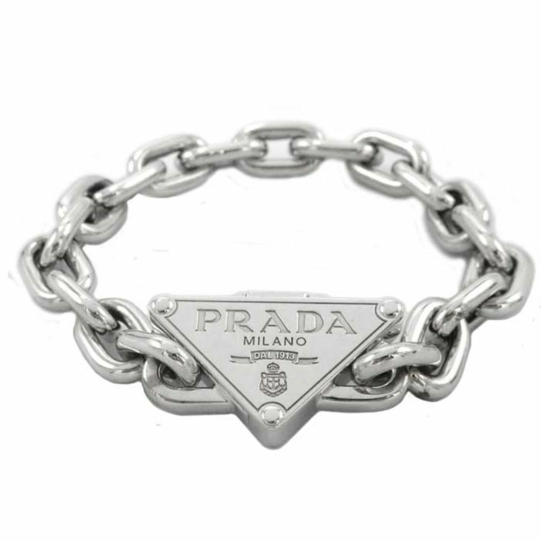 PRADA - 【新品】1JB356 LOGO JEWELS A9 / ARGENTO (シルバー系 PRADA - 【新品】1JB356 LOGO JEWELS A9 / ARGENTO (シルバー系