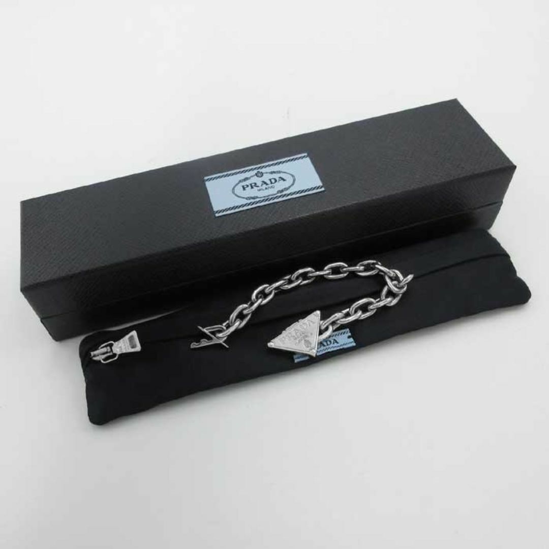 PRADA - 【新品】1JB356 LOGO JEWELS A9 / ARGENTO (シルバー系 PRADA - 【新品】1JB356 LOGO JEWELS A9 / ARGENTO (シルバー系