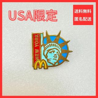 【海外限定】希少 マクドナルド ピンバッチ アメリカ 自由の女神 マック 雑貨(その他)