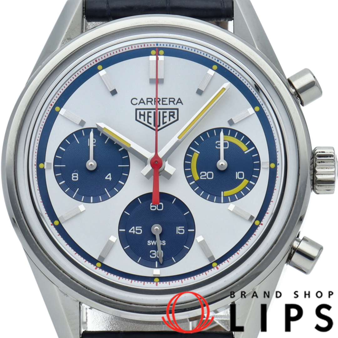 TAG Heuer - タグ・ホイヤー カレラ ウォッチ 160周年 モントリオール リミテッドエディション Carrera Heuer 02 160th Anniversary Montreal Limited Edition CBK221C.FC6488 箱 保証書 SS/革 メンズ時計 ホワイト 仕上げ済 美品 【中古】