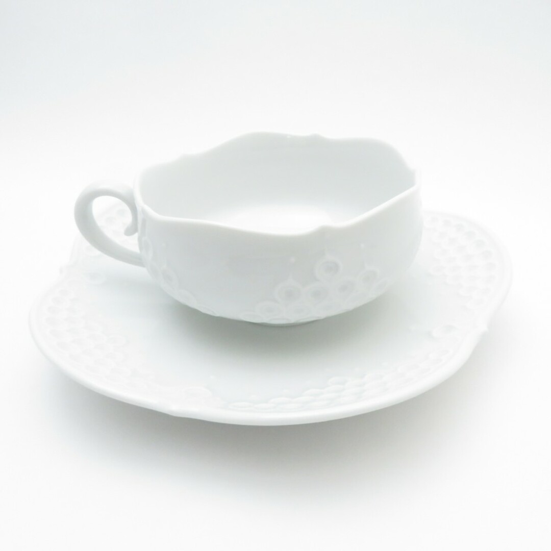 MEISSEN - 美品 MEISSEN マイセン ホワイトレリーフ ティー MEISSEN - 美品 MEISSEN マイセン ホワイトレリーフ ティー