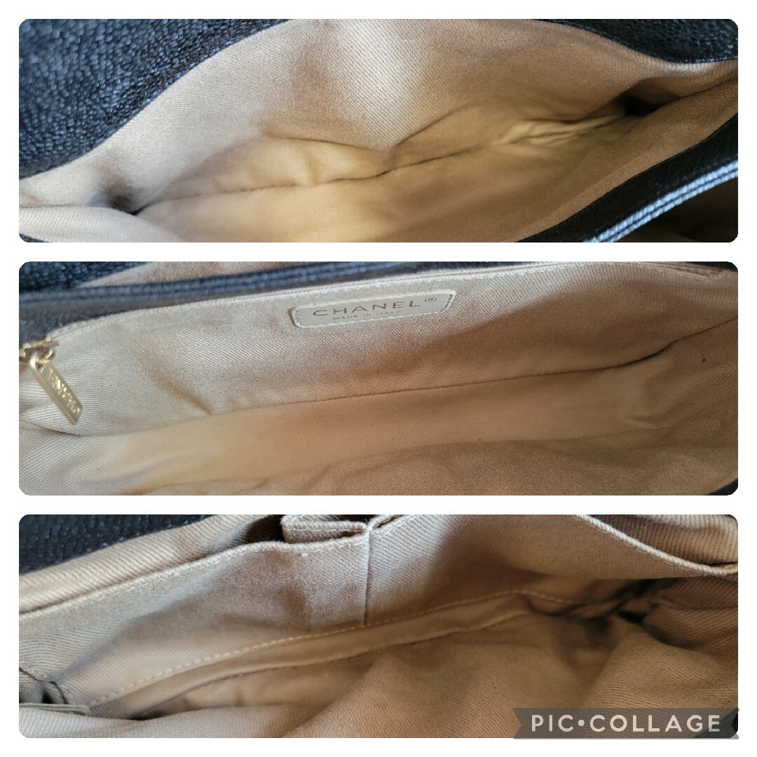 CHANEL - CHANEL 極美品 超稀少 キャビアスキン 2.55ハンド CHANEL - CHANEL 極美品 超稀少 キャビアスキン 2.55ハンド